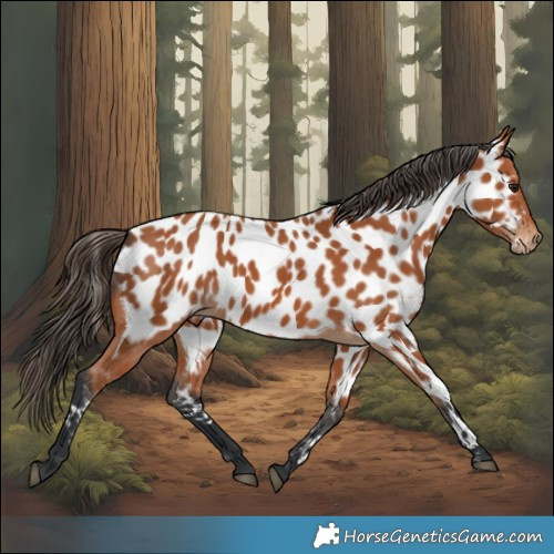Horse Color:Bay Appaloosa 
