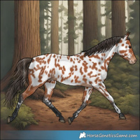 Horse Color:Bay Appaloosa