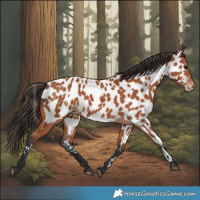 Horse Color:Bay Near Leopard