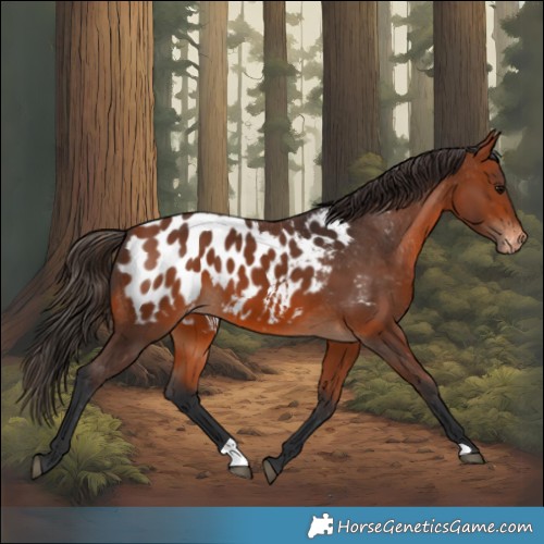 Horse Color:Bay Appaloosa