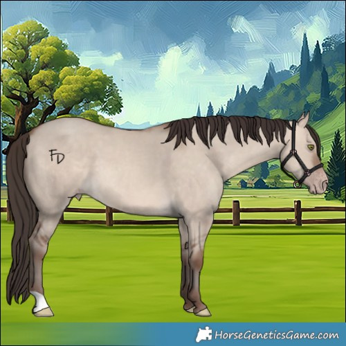 Horse Color:Sable Champagne Dun 