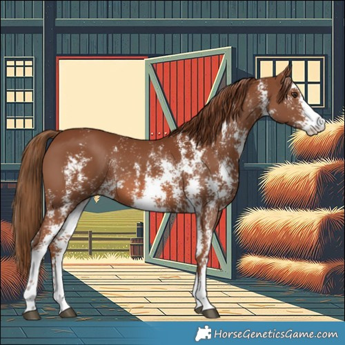 Horse Color:Chestnut Sabino 