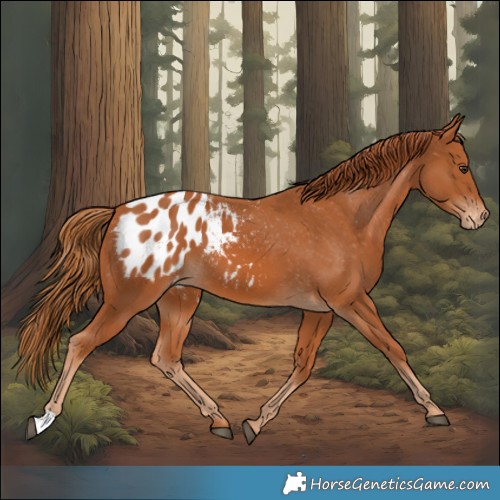 Horse Color:Chestnut Appaloosa