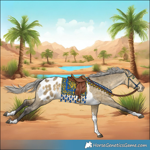 Horse Color:Silver Buckskin Dun Tobiano Blanket 