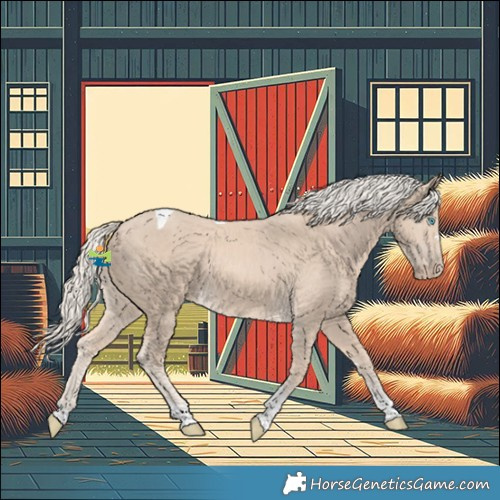 Horse Color:Cremello Tobiano 