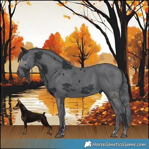 Horse Color:Black Merle 