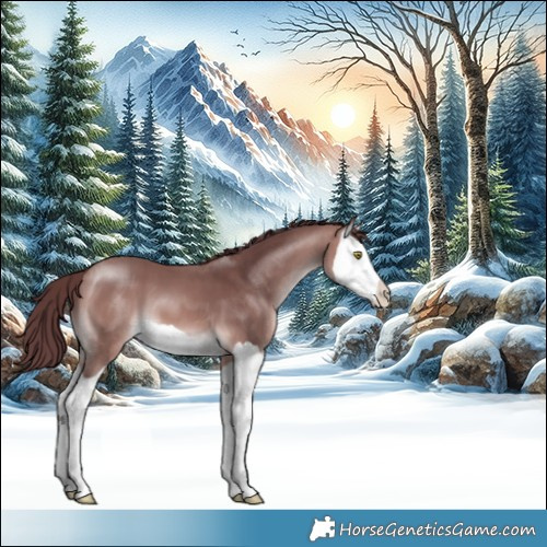 Horse Color:Platinum Chocolate Bay Splash 