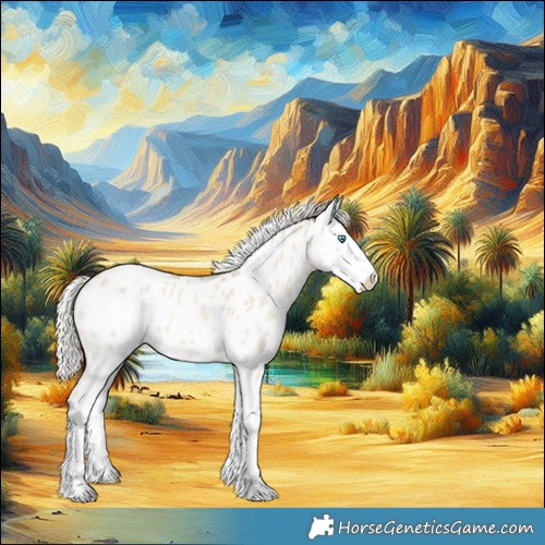 Horse Color:White Spotted Cremello Dun Splash Appaloosa 