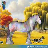 Horse Color:Nacre Chocolate Buckskin Chinchilla Onyx Rabicano 