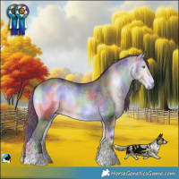 Horse Color:Nacre Chocolate Buckskin Chinchilla Onyx Rabicano 