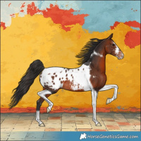 Horse Color:Bay Sabino Tobiano Blanket Rabicano 