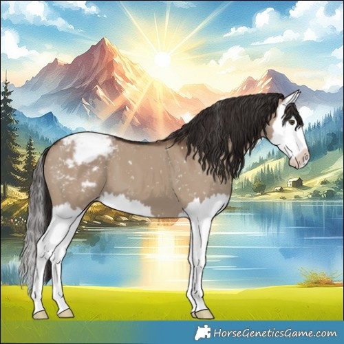 Horse Color:Liver Red Dun Splash Appaloosa 