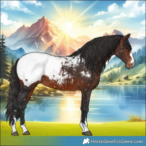 Horse Color:Brown Appaloosa 