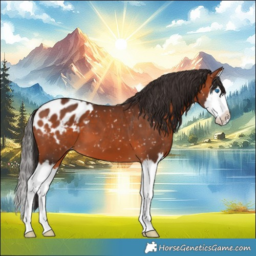 Horse Color:Bay Splash Appaloosa 