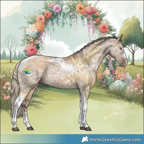 Horse Color:Chocolate Silver Brown Ice Dun Tobiano Rabicano 