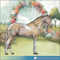 Horse Color:Chocolate Silver Brown Ice Dun Tobiano Rabicano 