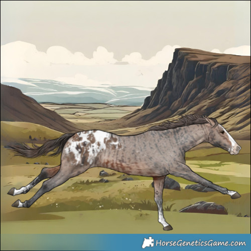 Horse Color:Bay Sabino Splash Appaloosa  and Bay Dun Sabino Splash Appaloosa 