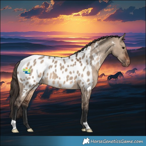 Horse Color:Brown Dun Appaloosa