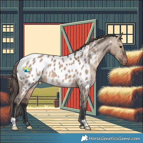Horse Color:Brown Dun Appaloosa 