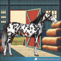 Horse Color:Brown Splash Appaloosa 