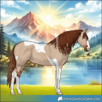 Horse Color:Red Dun Tobiano 