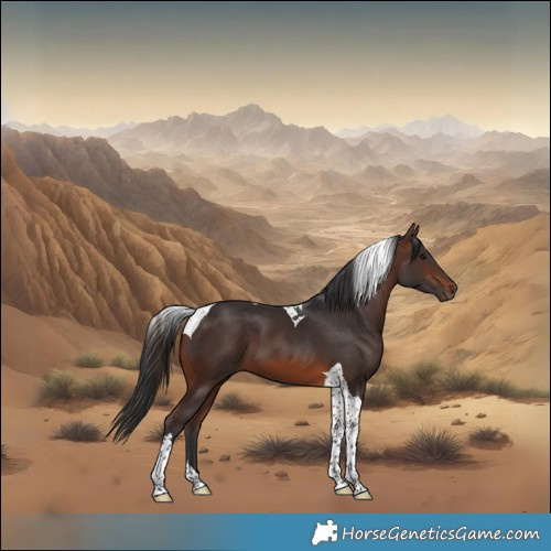 Horse Color:Brown Tobiano 
