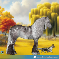 Horse Color:White Spotted Chocolate Silver Brown Chinchilla Ice Rabicano