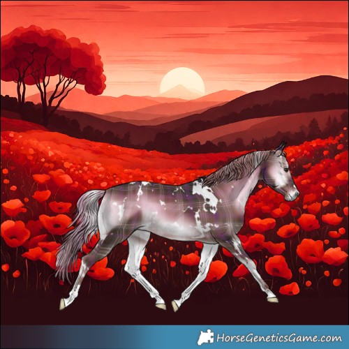 Horse Color:Plaid  White Spotted Liver Red Onyx 