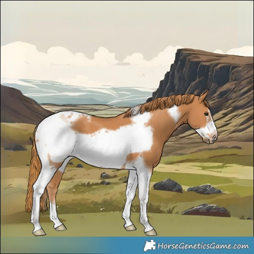 Horse Color:Chestnut Tobiano Frame 