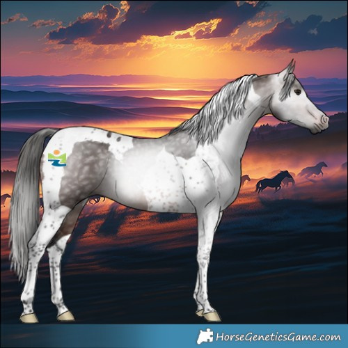 Horse Color:Gray Bay Tobiano 