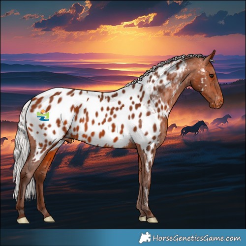Horse Color:Silver Bay Appaloosa 