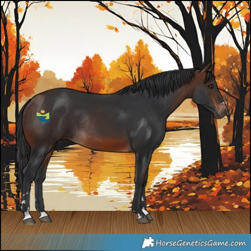 Horse Color:Brown Rabicano 