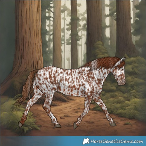 Horse Color:Chestnut  and Chestnut Near Leopard 