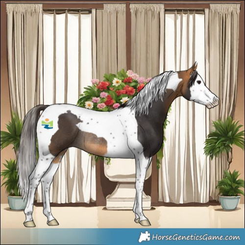 Horse Color:Buckskin Splash Tobiano Rabicano 