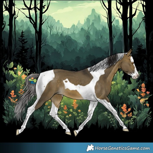 Horse Color:Buckskin Dun Splash Tobiano