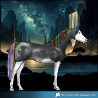 Horse Color:Painted Brown Chinchilla Splash 