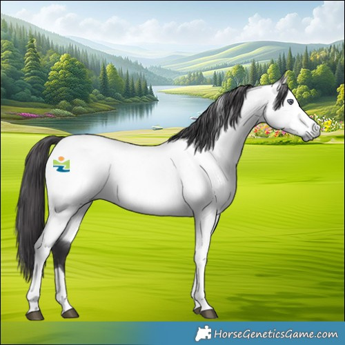 Horse Color:Buckskin Chinchilla Tobiano 