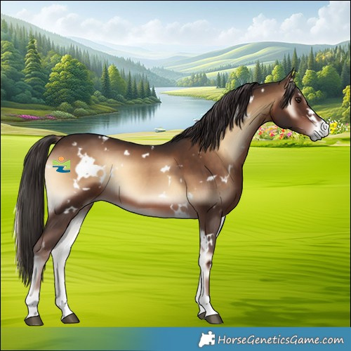 Horse Color:White Spotted Liver Red Onyx 