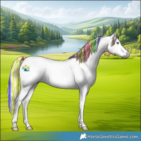 Horse Color:Gray Painted White Spotted Liver Chestnut Chinchilla Splash 