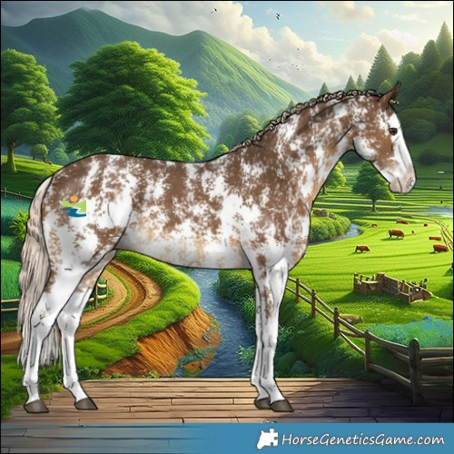 Horse Color:Chocolate Palomino Sabino Splash 