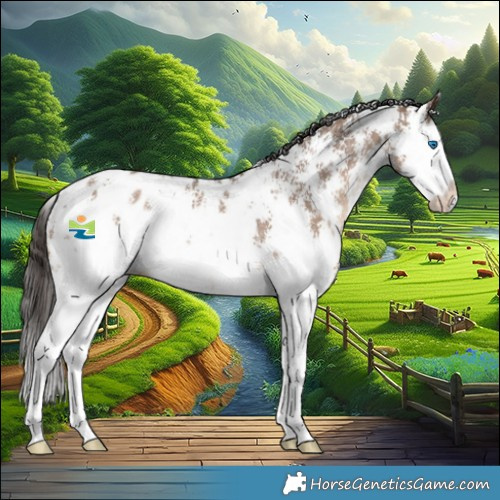 Horse Color:Liver Red Dun Sabino Splash Appaloosa 