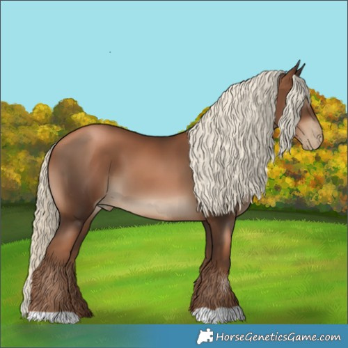 Horse Color:Gray Liver Chestnut Pearl Mushroom 