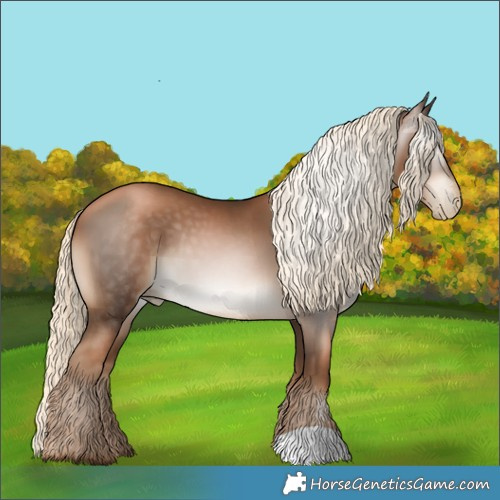 Horse Color:Gray Liver Chestnut Pearl Mushroom 