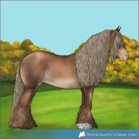 Horse Color:Gray Liver Chestnut Pearl Mushroom 