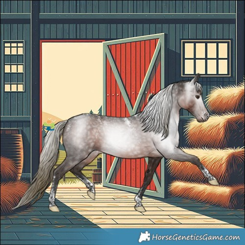Horse Color:Powder White Gray Liver Chestnut Mushroom Tobiano 