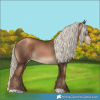 Horse Color:Gray Liver Chestnut Pearl Mushroom 