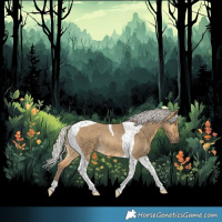 Horse Color:Silver Buckskin Dun Tobiano Rabicano 