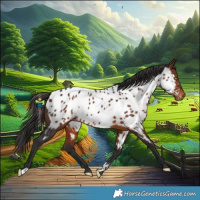 Horse Color:Bay Near Leopard