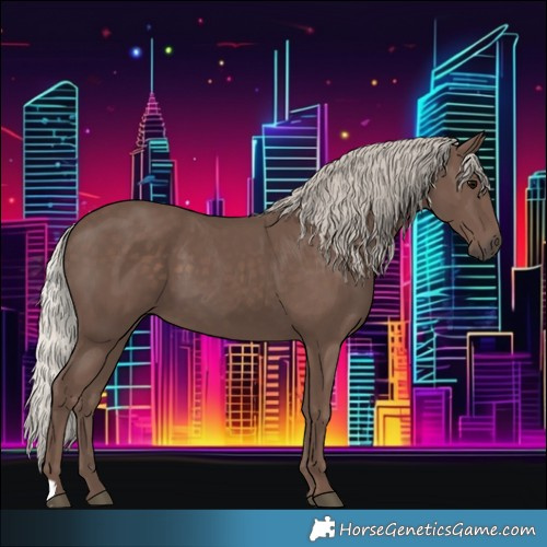 Horse Color:Silver Black 