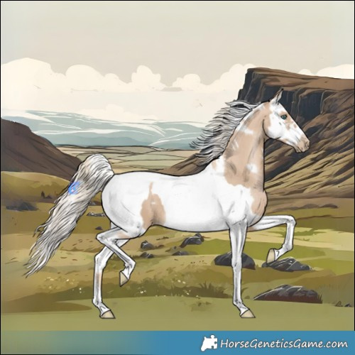Horse Color:Chocolate Palomino Pearl Tobiano Frame  and Chocolate Palomino Pearl Splash Tobiano Frame 